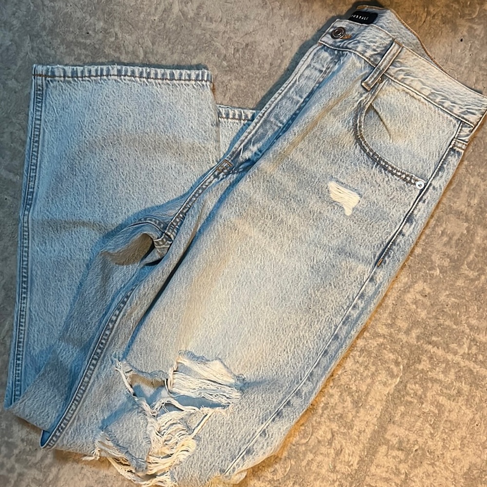Aeropostale womens 90s baggy jeans - long